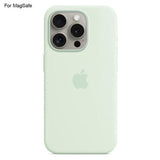 iPhone 15 Pro Case Liquid Silicone with MagSafe Compatible with iPhone Induction Popover Perfect Mint Green MGF