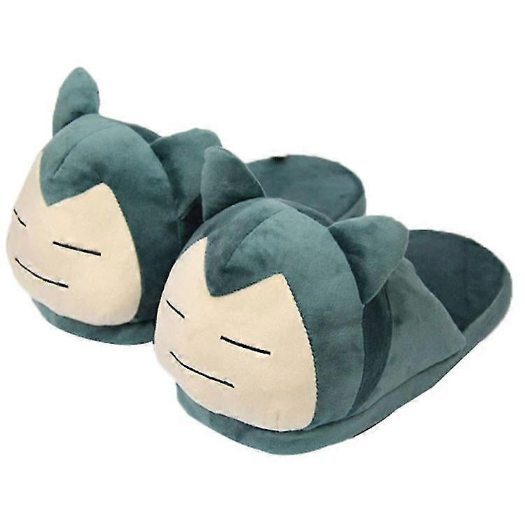 Snorlax Plush Slippers Warm Cotton Home Shoes Compatible with Snorlax and Kirby