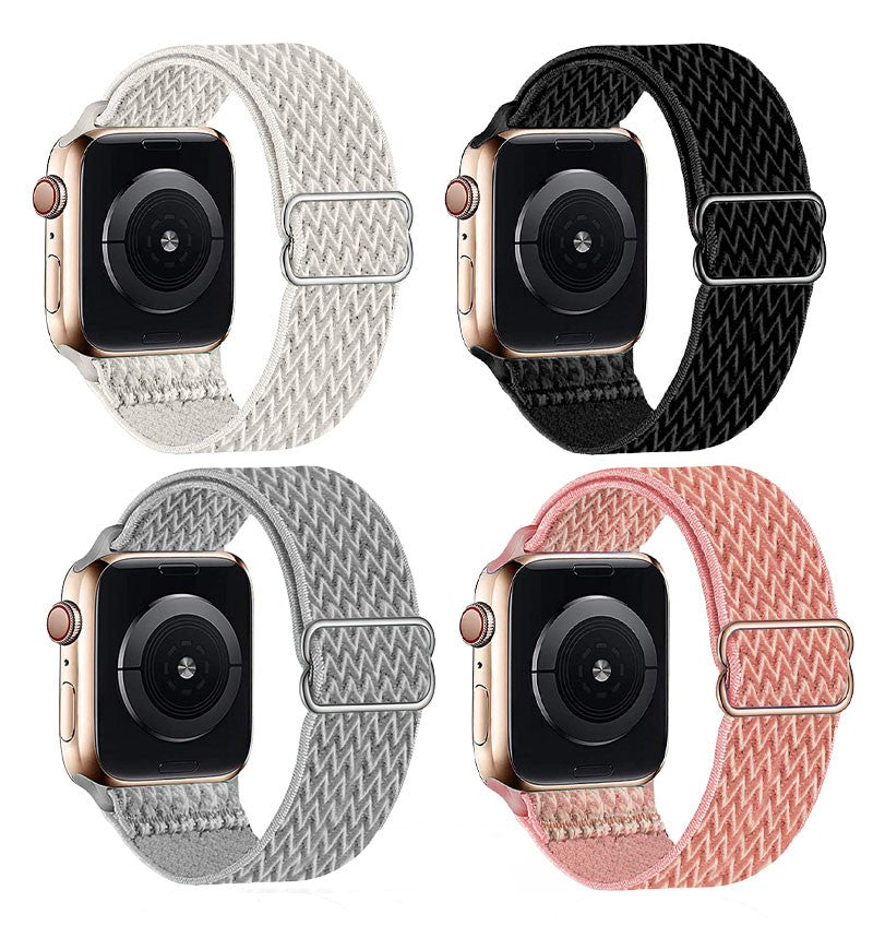 Nylon Case - Adjustable Nylon Sports Wristband Compatible with Fitbit Versa 4/Versa 3/Sense, Breathable Replacement Wristband, Multiple Colors Available