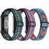 3-pack, elastic nylon wristband compatible with Fitbit Charge 5 - adjustable wristband in breathable fabric