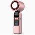 Portable Fan Handheld Mini Turbo Fan Battery ， High Speed Powerful Ice Cooling 5 Speed Adjustable Rechargeable Personal Fans for Beach Camping Travel Working （Cherry Blossom Pink）