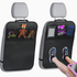 Back Seat Cover For Kids + 3 Pocket Storage Organizer, 2 Pack X-Large Waterproof Kick Mats Backseat Protector, Car Seat Back Protectors For Vehicles To Protect From Dirt, Mud & Scratches
