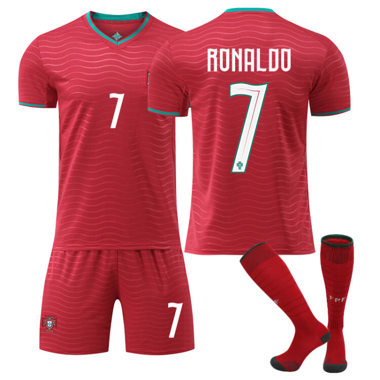 2026 FIFA World Cup Portugal Home Red Soccer Jersey #7 Ronaldo ，#8 Bruno Fernandes#10 Bernardo Silva#17 Rafael Leão Football Shirt Fan Edition Adult Sizes(Ronaldo + SizeXXL)