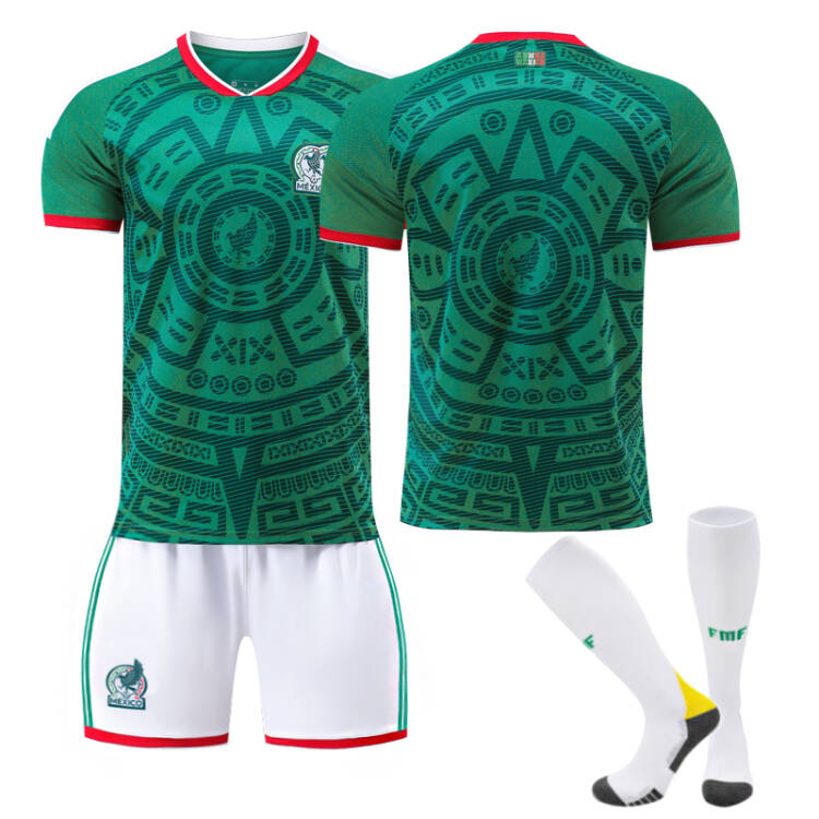 2026 FIFA World Cup Mexico Home Jersey – Aztec Pattern Official Replica Kit(SizeXXXL)