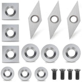 12 pcs Carbide Cutting Inserts Wood Turning Tools Carbide Inserts Wood Turning Gouges