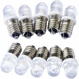 Ersandy 10 pcs E10 12V Spot LED Bulb Lamps Warm White