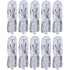 10 pcs T5 12V 1.2W DAshboard Light Bulbs