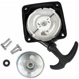 Ersandy Recoil Starter And Starter Plate For Brush Cutter Auger Pump 2-Stroke 30Cc To 50Cc Center Distance 67Mm