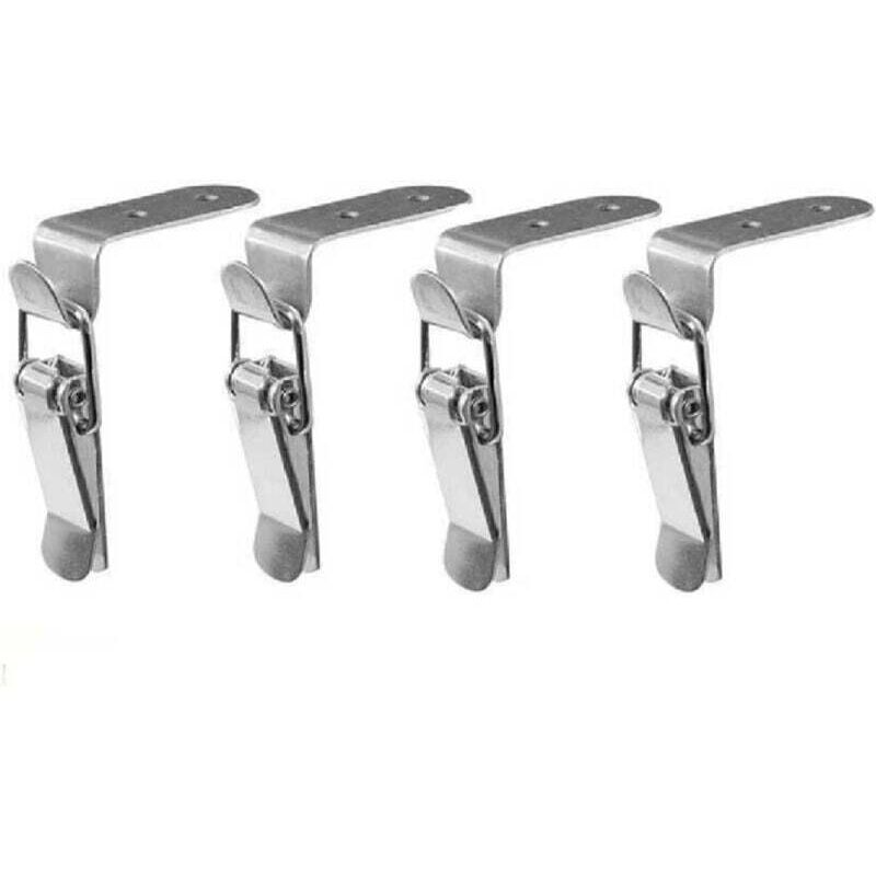 Ersandy 4 pcs Toggle Latch,Lever Latch Spring Loaded Stainless Steel Toggle Latch For Toolbox,Lock Lever,Drawer