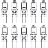 G4 Halogen Bulb, G4 12V 10W Bulb, Warm White 3000K, 150Lm, Dimmable, G4 Halogen Lamp, Clear Capsule Lamp, Pack Of 10