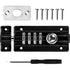Combination Lock Latch 4 Digit Combination Lock Mechanical Code Door Lock Keyless Lock Slide Tamper Proof Door Lock For