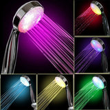 Intetech 7 Color LED Shower Head, Multicolor, Universal Fit