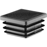 Square Pipe Plug 60X60 Mm, 10 Pieces, Black (Ral 9005) Cap, 6X6 Cm