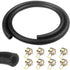 1 Meter Fuel Hose, 8Mm Inner Diameter Diesel Hose, Fuel Pipe With 8 pcs Hose Clamps, Fuel Line For Truck, Car, Tractor