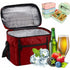 Insulated Lunch Bag 10L Cooler Bag Lunch Bag For Work School Beach Picnic Red