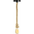 Vintage Hemp ROpe Chandelier E27 Vintage Ceiling Light Hemp ROpe Pr Bar ROpe Cafe Stairs Restaurant Studio - 100Cm (1