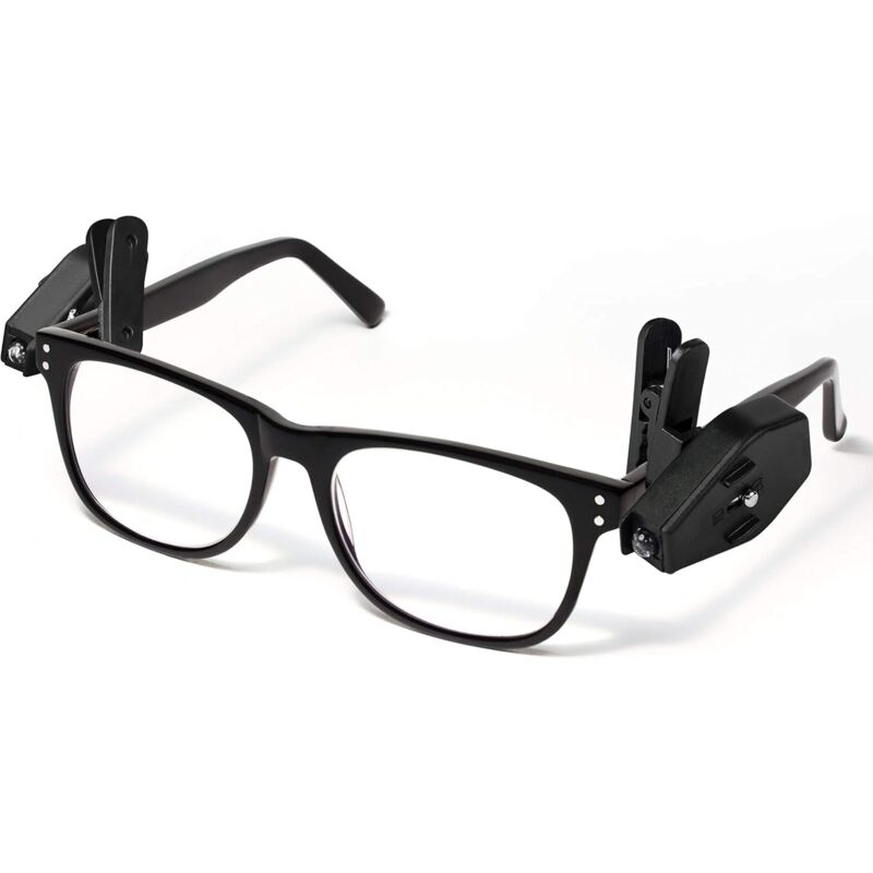 Mini LED Reading Light For Glasses - LED Clip On Glasses - Practical Accessory For Reading Or Concentrating Without