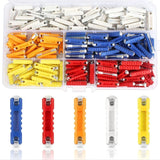 Torpedo Fuse, 200 pcs Car Torpedo Fuse For Classic Car Motorcycle, Car Torpedo Fuse With Storage Box And Continental