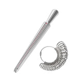 Ring Sizer 41-76 Finger Size Gauge Ring Sizer Tool With 3 Measuring Scales (Eu, Us, Uk)