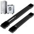 Washing Machine Base With Brake, Adjustable Mobile Base For Washing Machine, Dryer, Refrigerator, Load 300Kg, Black