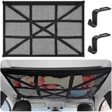 Car ROof Storage Net 90Cmx65Cm Universal Luggage Bag For Travel And Organizer Four ROof Armrests For Suv, Van