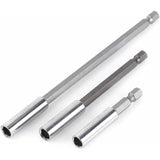 3 pcs 1/4" Magnetic Bit Holder Screwdriver Extension Hex Shank 60Mm 100Mm 150Mm Screwdriver Bit Extension