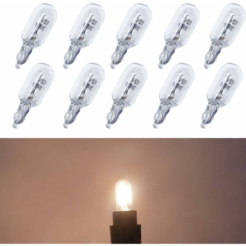 10 pcs T6.5 Car DAshboard Light 3W Indicator Light 12V Side Lights Car Accessories