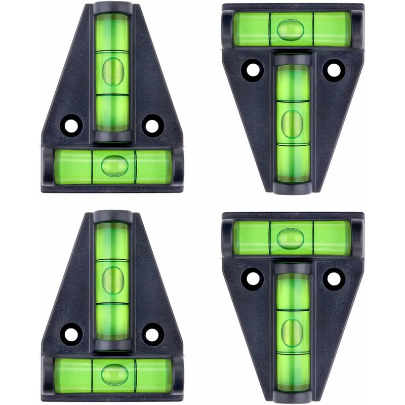 Spirit Level, Small T-Shaped Magnetic Spirit Level With 2 Leveling Bubbles. 4 pcs Set, Rv Accessories, Stabilizers,