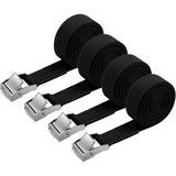 4 pcs Tie Down Strap, 2M X 20Mm Fastening Kit With Strap Clamp Buckle, For Motorcycle, Car, Bike Rack, Pulling Force: