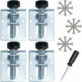 Adjustable Furniture Leveling Feet Galvanized Iron M10 Levelers For Furniture, Tables, Cabinets, Workbenches And