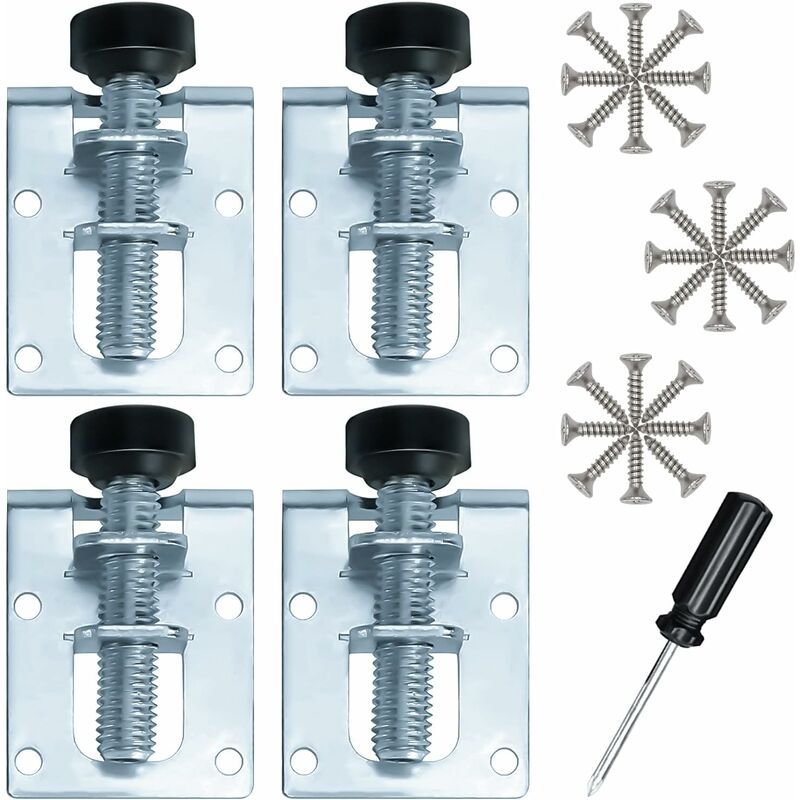 Adjustable Furniture Leveling Feet Galvanized Iron M10 Levelers For Furniture, Tables, Cabinets, Workbenches And