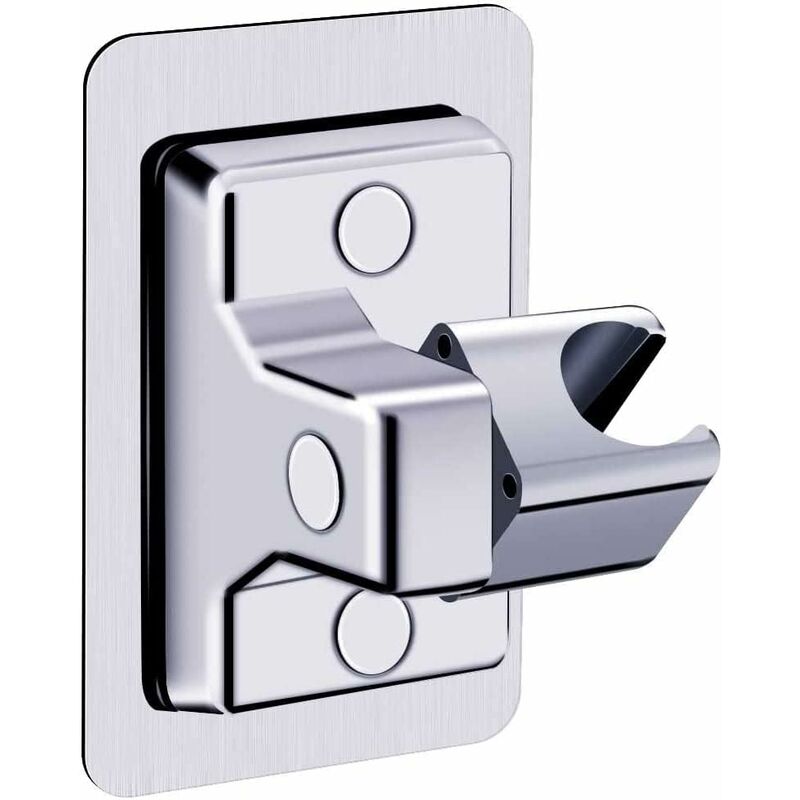 Shower Head Holder, 360° Adjustable Angle Shower Bracket, Solid Abs Shower Holder, No Drilling, Universal Wall Mount,