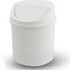 Mini Trash Can With Lid, Tabletop Trash Can, Small Plastic Trash Can, White