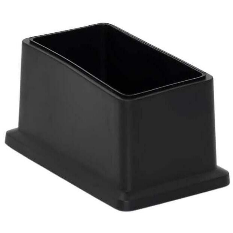 8 Pack Rectangular Pvc Chair Leg Caps Non-Marking Floor Protector 25 X 50Mm (1" X 2")