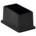 8 Pack Rectangular Pvc Chair Leg Caps Non-Marking Floor Protector 25 X 50Mm (1" X 2")