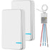 Ersandy Mini Wireless Switch With Receiver And LED Display - For Outdoor 400M And Indoor 40M - Quick On/Off - No Cable
