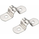 50 pcs 8Mm U-Tube 304 Stainless Steel Pipe Clamps Rigid Pipe Clamps U-Clamps For Pipe Fixing