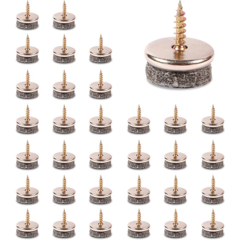 Furniture Pads - 32 Pack Chair Pads. Furniture Pads With 5Mm Thick Felt Are Ideal Chair Leg Protectors. Chair Pads With