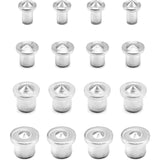 16 pcs Wood Dowel Centers, Stainless Steel Drill Guide Tool, 6/8/10/12Mm