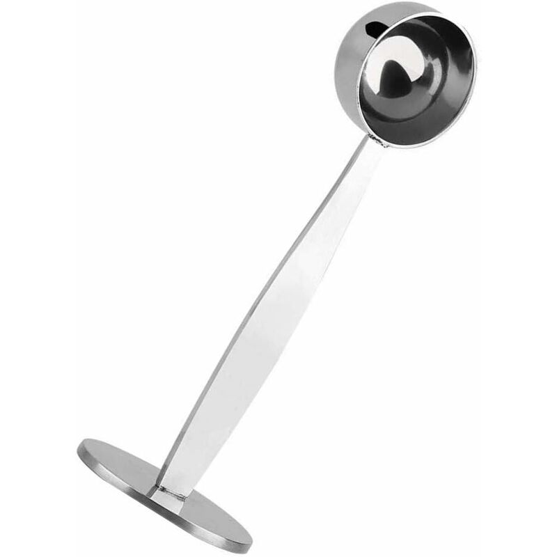 2-In-1 Coffee Scoop Holder Espresso Coffee Measuring Spoon Stamp Stainless Steel Coffee Scoop Measuring And Tamping