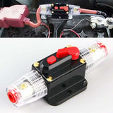 Car Fuse Circuit Breaker, Auto Circuit Breaker Car Protection 12V - 24V Dc, Manual Reset Switch Car Audio Fuse, Inline
