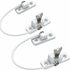 Child Window Safety, 2 pcs Zinc Alloy Child Window Protection Pvc Child Safety Window Lock With Screws And Keys,