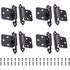 8 Pieces Stainless Steel Hinge, Cupboard Door Hinge With Screws, Stainless Steel Furniture Hinge, For Door Hinges,