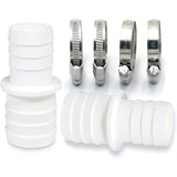 2 Pack Hose Connectors With Clamps - Pool Hose Adapter - Double Hose End (2 X 32 To 38Mm)