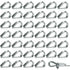 50 pcs M2 304 Stainless Steel Wire ROpe Thimbles Heart Thimble For Steel Cable For 2Mm Wire ROpe