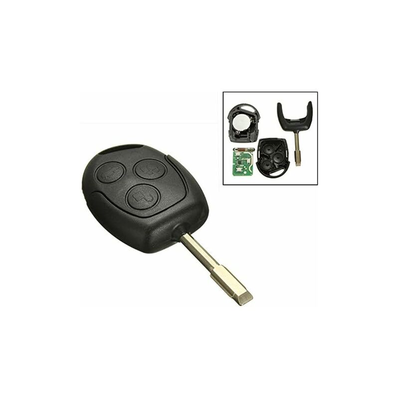 1 pcs 3 Buttons 433Mhz Remote Entry Key Fob Ford/Mondeo/Fiesta/Focus/Ka Transit