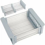 Extendable Sink Drainer, Adjustable Dish Drainer, Stainless Steel Adjustable Dish Drainer, Telescopic Drain Basket Dish
