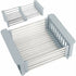 Extendable Sink Drainer, Adjustable Dish Drainer, Stainless Steel Adjustable Dish Drainer, Telescopic Drain Basket Dish