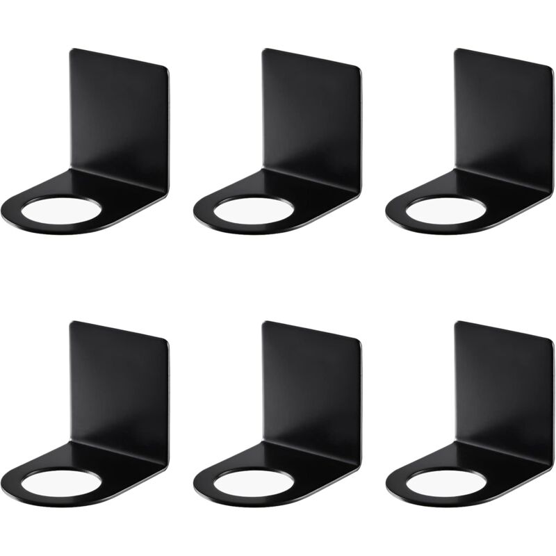 6 pcs Wall Mounted Hand Pump Holder, 27/3.3Mm Dispenser Holder Soap Dispenser Hook Wall Mount Stainless Steel Shampoo