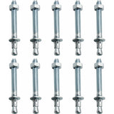 Anchor Plugs, 10 pcs M10/10Mm Galvanized Heavy Duty Anchors, Galvanized Metal Anchors, For Balustrades, Curtain Walls,